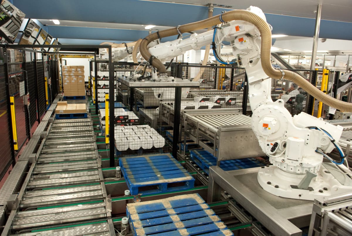 Robot Palletising - Production Line Automation